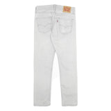 LEVI'S 511 Slim Mens Jeans White Cotton Blend Slim Skinny Denim W31 L30 Stylish