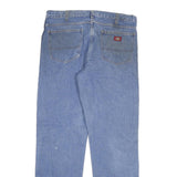 DICKIES Mens Regular Fit Blue Denim Jeans W36 L32 Workwear Zip Closure