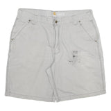 CARHARTT Mens Shorts Grey Relaxed Fit 2XL W38 Cotton Blend Workwear Casual