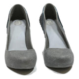 MELISSA Womens Grey Synthetic High Heels UK 4 Wing Detail Fashionable