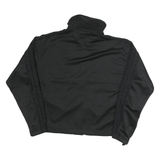 ADIDAS Womens Black Track Jacket UK 14 Polyester Zip Up Casual Sportswear