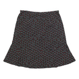 BIAGGINI Womens Black Polka Dot Flare Knee Length Polyester Blend Skirt 2XL
