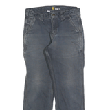 CARHARTT Mens Relaxed Jeans Blue Casual Workwear Cotton W31 L27 Rugged Zip