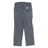CARHARTT Mens Relaxed Jeans Blue Casual Workwear Cotton W31 L27 Rugged Zip