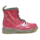 DR MARTENS 1460 Girls Lace-Up Boots Red Leather UK 2.5 Durable Comfortable