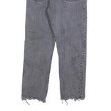 LEVI'S 501 Womens Jeans Grey Regular Straight Denim Raw W30 L26 Button Cotton