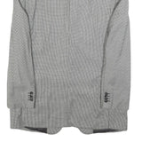 PIATTELLI Mens Grey Wool Classic Jacket M Woven Button Closure