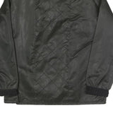CROYDOR Mens Black Quilted Zip Jacket S Polyester Blend Classic Winter Outerwear
