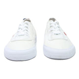 FILA Low Top Trainers Mens Canvas White Red UK 7 Lightweight Casual Footwear