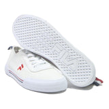 FILA Low Top Trainers Mens Canvas White Red UK 7 Lightweight Casual Footwear