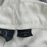 Armani Exchange Graphic Jeans - 26W UK 4 White Cotton