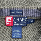 Chaps Ralph Lauren Herringbone Sweater - XL Green Cotton