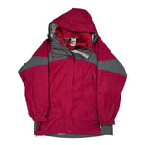 Columbia Ski Jacket - Large Red Polyester
