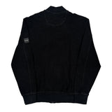 Calvin Klein Track Jacket - Medium Black Cotton Blend