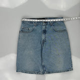 Silver Tab Levis Baggy Denim Shorts - 34W 10L Light Wash Cotton