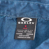 Oakley Short Sleeve Shirt - Medium Blue Cotton