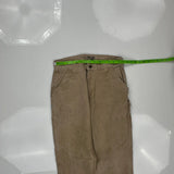 Carhartt Carpenter Trousers - 30W 34L Brown Cotton