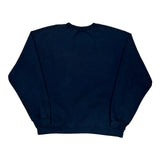 Boston Unbranded Sweatshirt - Large Navy Cotton Blend
