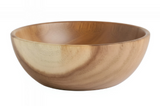 Anygleam Brown 3pcs Wooden Bowl Set Food Kitchen Tableware