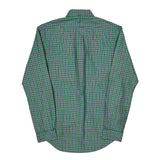 Slim Fit Ralph Lauren Checked Shirt - Small Green Cotton