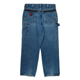 Wrangler Carpenter Jeans - 35W 30L Blue Cotton