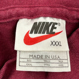 Made In USA Nike Sweatshirt - 3XL Burgundy Cotton