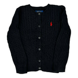 Age 1.5 Polo By Ralph Lauren Cardigan - 2XS Black Cotton