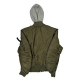 Unbranded Bomber Jacket - Large Green Polyester