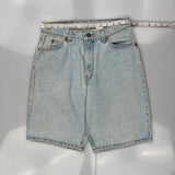Levis Denim Shorts - 30W 10L Light Wash Cotton