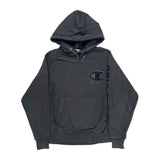 Reverse Weave Champion Spellout Hoodie - Small Black Cotton