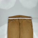 Dickies Carpenter Trousers - 38W 30L Brown Cotton
