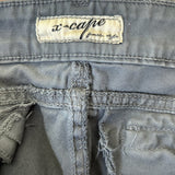 X-Cape Skinny Cargo Trousers - 29W UK 8 Grey Cotton Blend