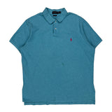 Polo By Ralph Lauren Polo Shirt - 2XL Blue Cotton
