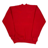 90'S Blank Made In USA Lee Sweatshirt - Large Red Cotton Blend