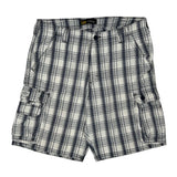 Lee Checked Cargo Shorts - 34W 10L Black Cotton