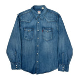 Levis Denim Shirt - Large Blue Denim