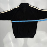 Polo By Ralph Lauren Striped 1/4 Zip - Small Black Cotton