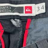 Quiksilver Chino Shorts - 34W 10L Black Cotton