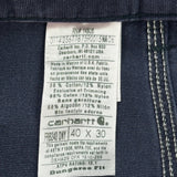 Carhartt Cargo Trousers - 40W 30L Navy Cotton