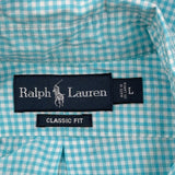 Ralph Lauren Checked Shirt - Large Blue Cotton