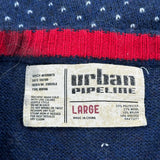Urban Pipeline Christmas Jumper - Large Navy Nylon