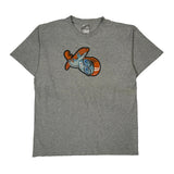 Dreamcast Indoor Nike Cartoon T-Shirt - Large Gray Cotton