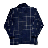 Chaps Ralph Lauren Checked Long Sleeve Polo Shirt - Large Navy Cotton