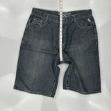 Lions Crest Denim Shorts - 36W 12L Grey Cotton Blend