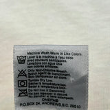 Oneita Single Stitch T-Shirt - Large White Cotton