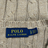 Polo By Ralph Lauren Sweater - Small Beige Cotton