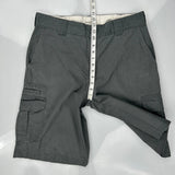 Dickies Cargo Shorts - 34W 10L Grey Cotton Blend