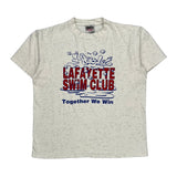 Lafayette Swim Club Oneita T-Shirt - Large White Cotton