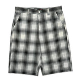 Calvin Klein Checked Shorts - 34W 10L Black & White Cotton