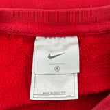Nike Long Sleeve T-Shirt - Small Red Cotton